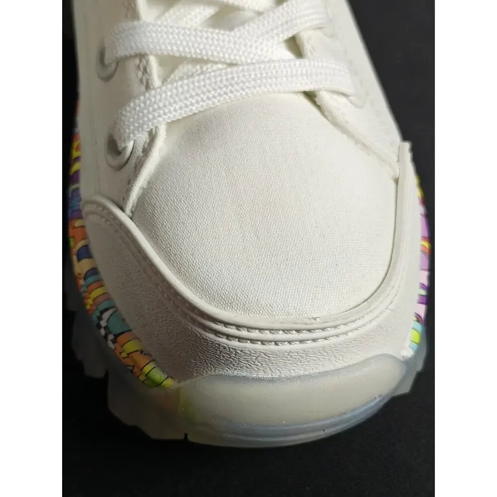 SKECHERS X JEN STARK Women's 6 / 36 Hi - Ryze Platform White Multicolor Sneakers